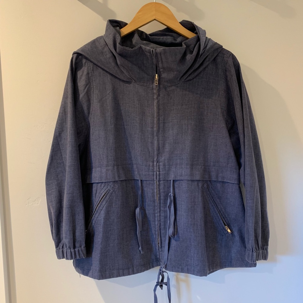 Modern Citizen chambray hooded jacket